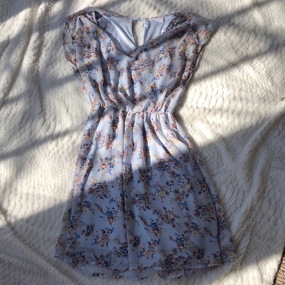 Lush Dresses & Skirts - LUSH Blue Floral Dress